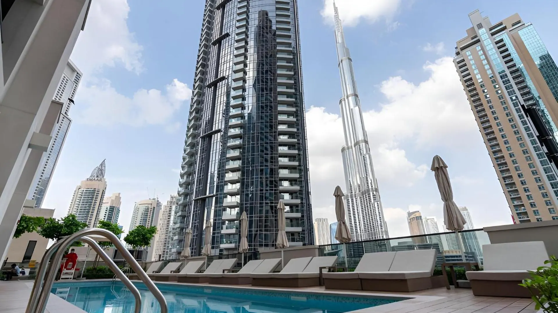 Citihome-1Br In Act One With Burj Khalifa View At Pool ドバイ
